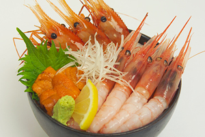 海老生うに丼